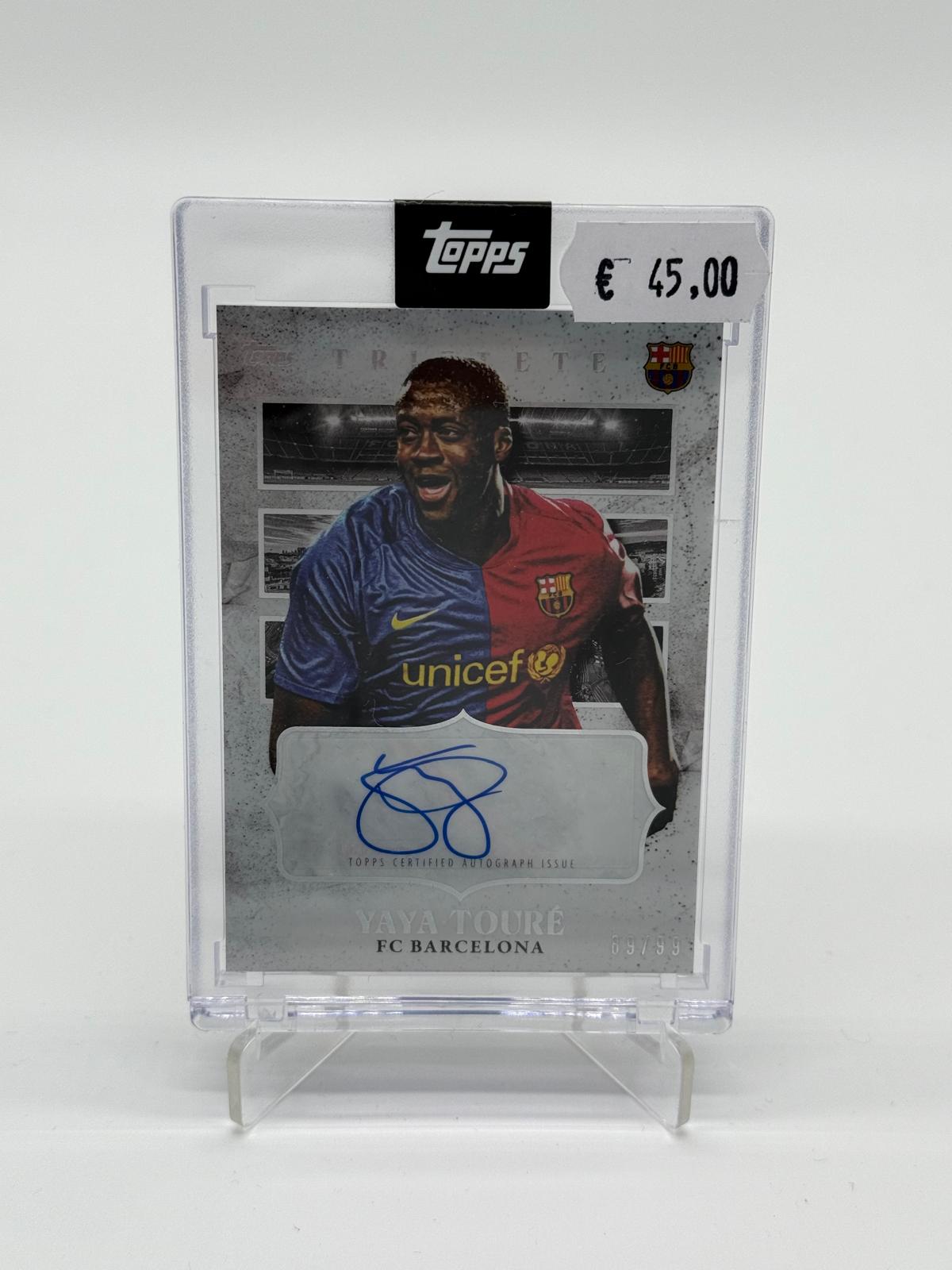 2024 Topps Barcelona Triplete Yaya Toure Auto /99
