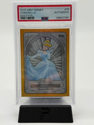 2025 Mint Disney Cinderella Gold Foil 14/50 PSA Authentic