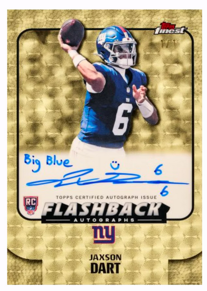 2025 Topps Finest Football Hobby Box (LIVEBREAK)