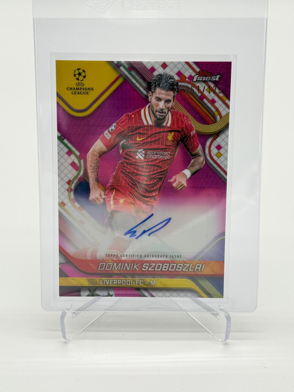 2024-25 Topps Chrome Finest Dominik Szoboszlai Auto /125