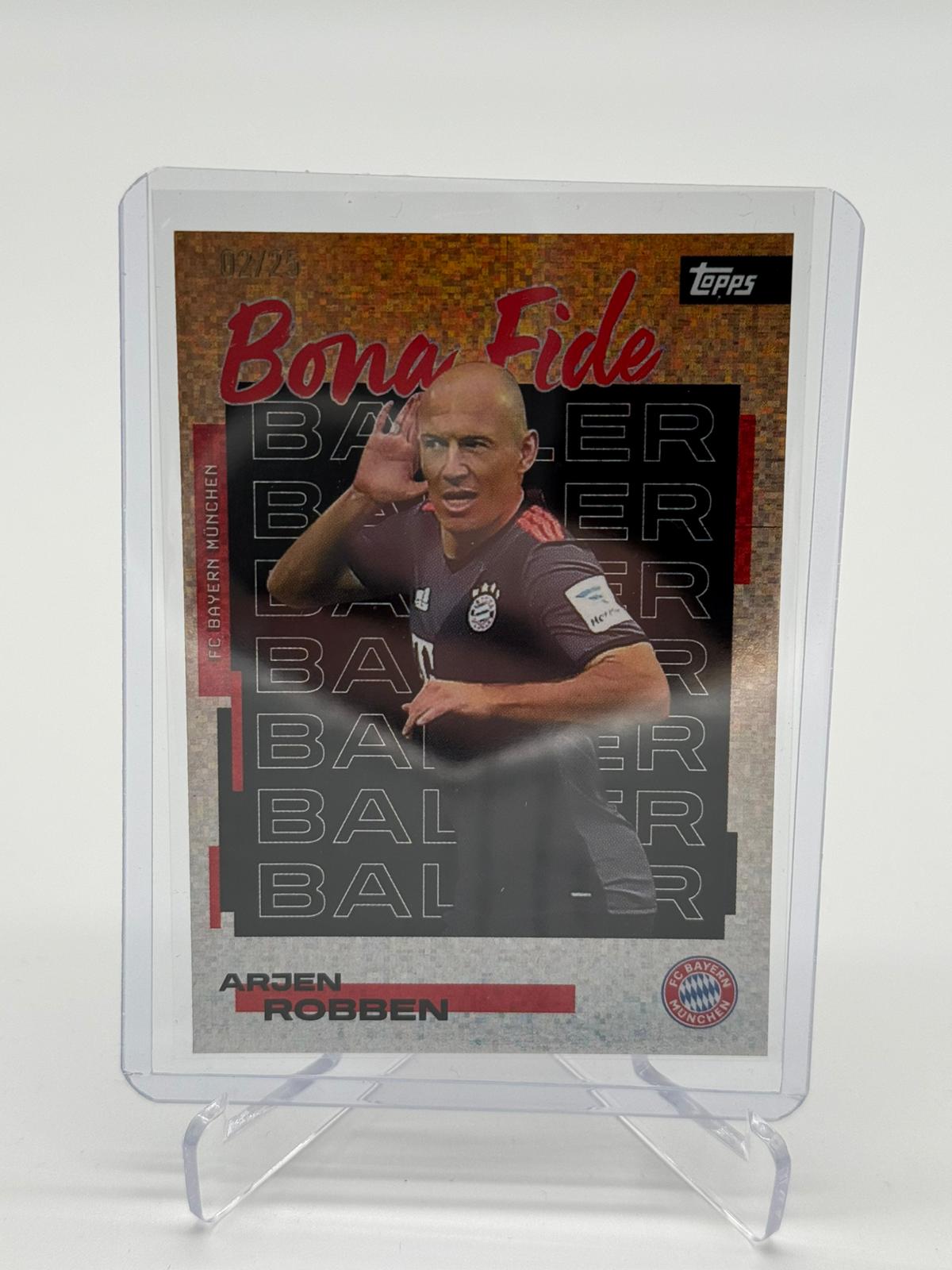 2025 Topps FC Bayern Teamset Arjen Robben Bona Fide 02/25