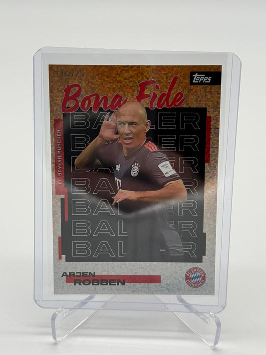 2025 Topps FC Bayern Teamset Arjen Robben Bona Fide 02/25