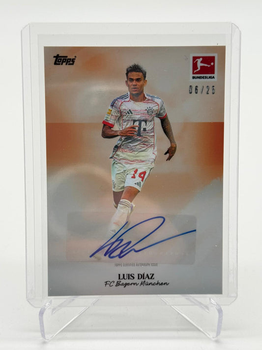 2026 Topps Bundesliga International Stars Luis Diaz Auto 06/25