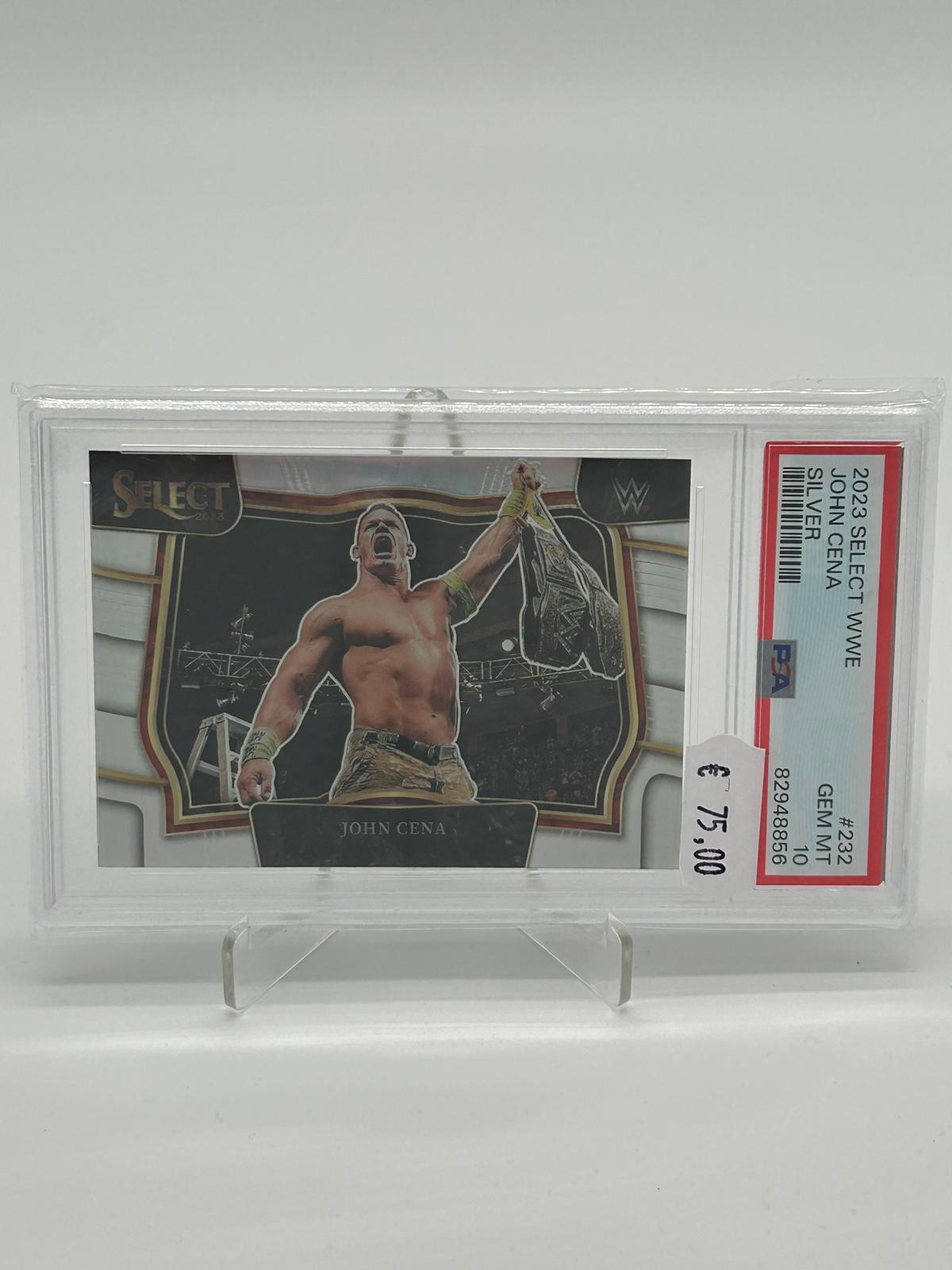 2023 Panini Select WWE John Cena Silver PSA 10