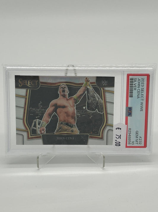 2023 Panini Select WWE John Cena Silver PSA 10