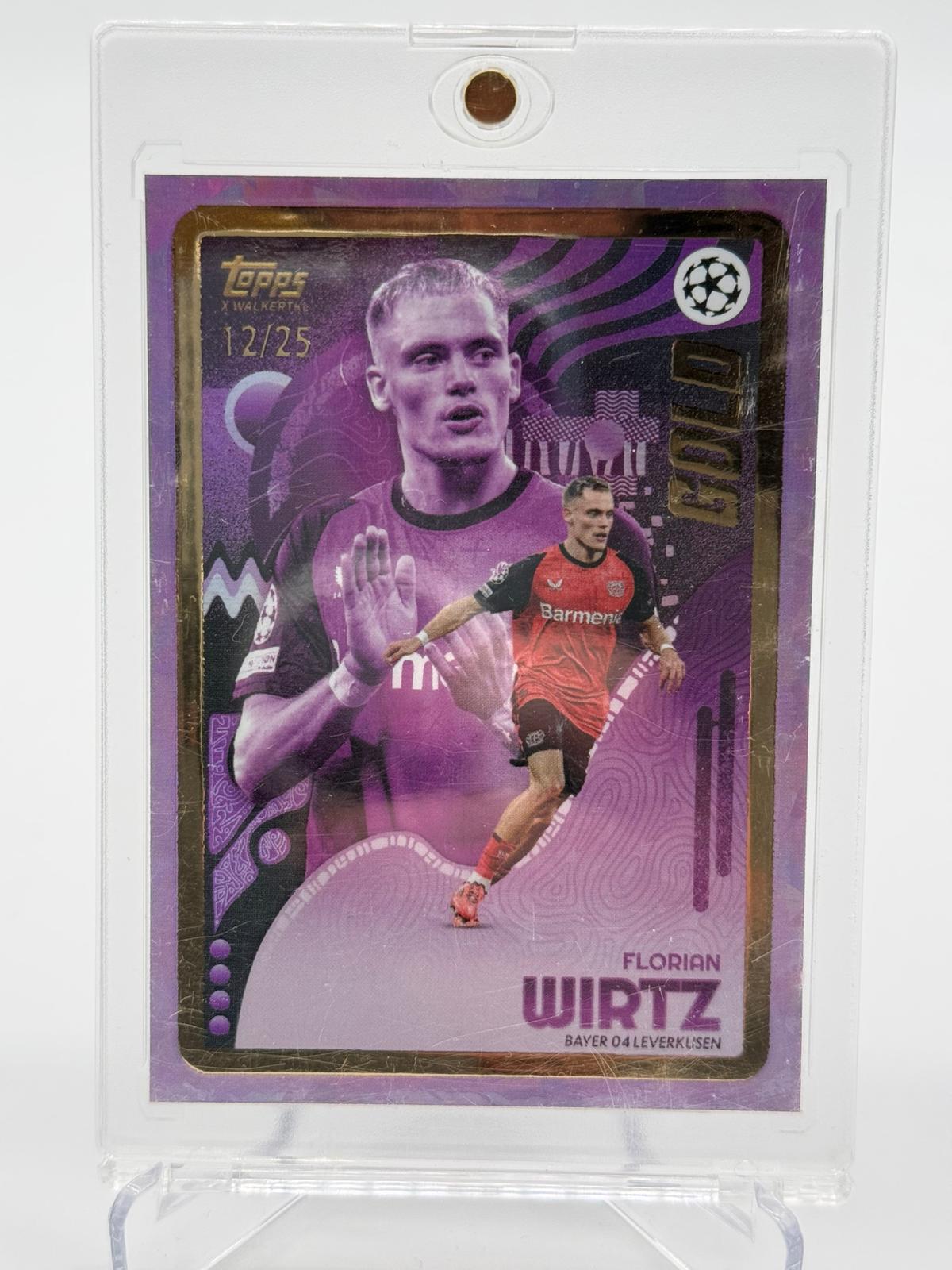 2024 Topps Gold Florian Wirtz Rainbow 1/1-3/5-03/10-12/25-39/49-62/75