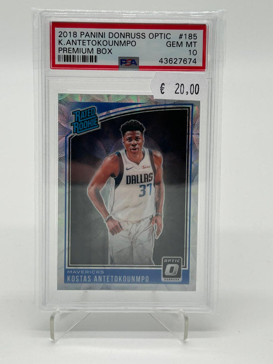 2018 Panini Donruss Optic Kostas Antetokounmpo RC Premium Box /249 PSA 10