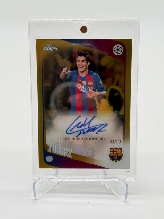 2026 Topps Chrome UCC Luis Suarez Autogramm 04/50