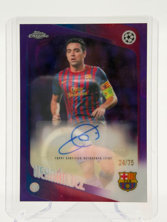 2026 Topps Chrome UCC Xavi Hernandez Auto 24/75