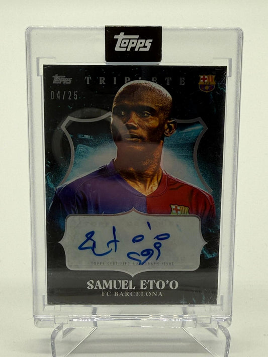 2024 Topps Fc Barcelona Triplete Samuel EtoO Auto