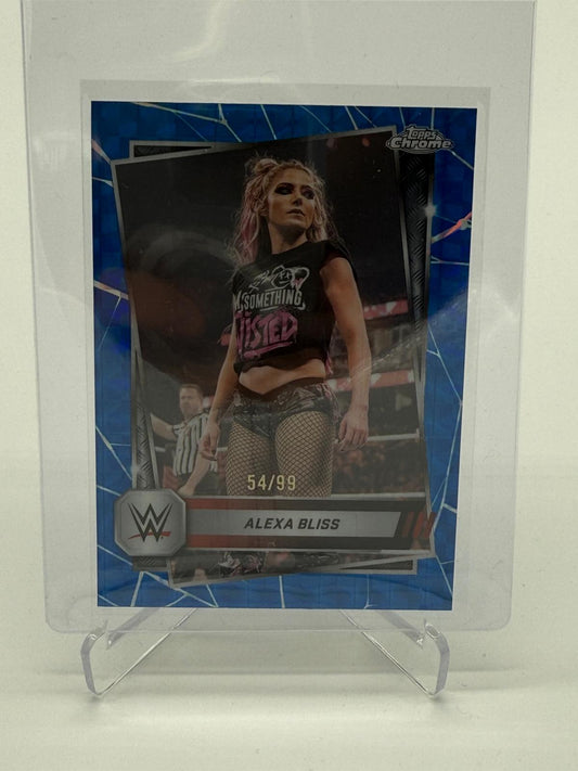 2025 Topps Chrome WWE Alexa Bliss Blue Geometric /99