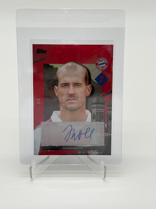 2025 Topps FC Bayern München Team Set Mehmet Scholl Auto /5