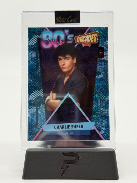 2024 Wild Card Decades Charlie Sheen 80s 1/1 Blue