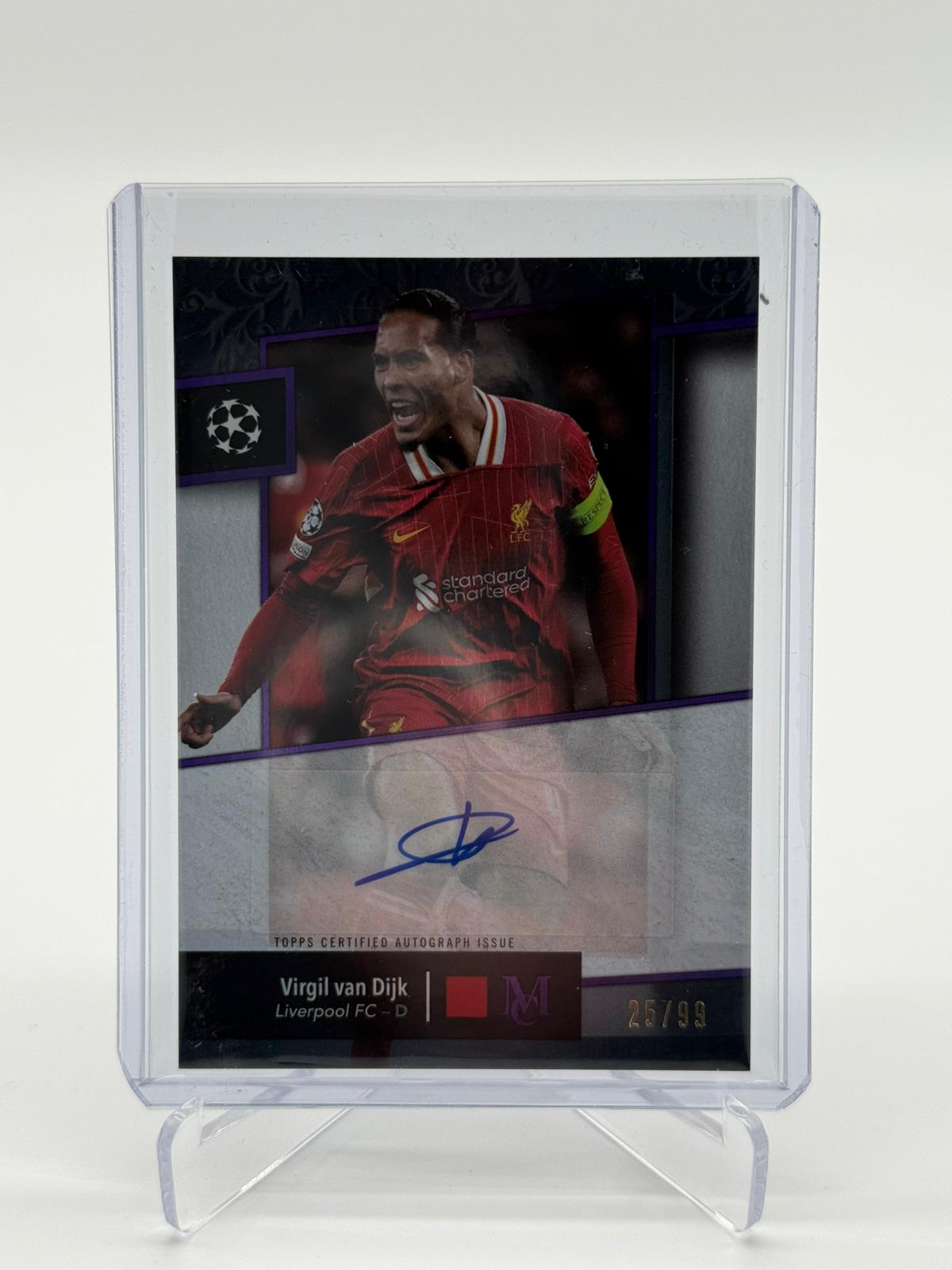 2025 Topps Museum Virgil van Dijk Auto 25/99