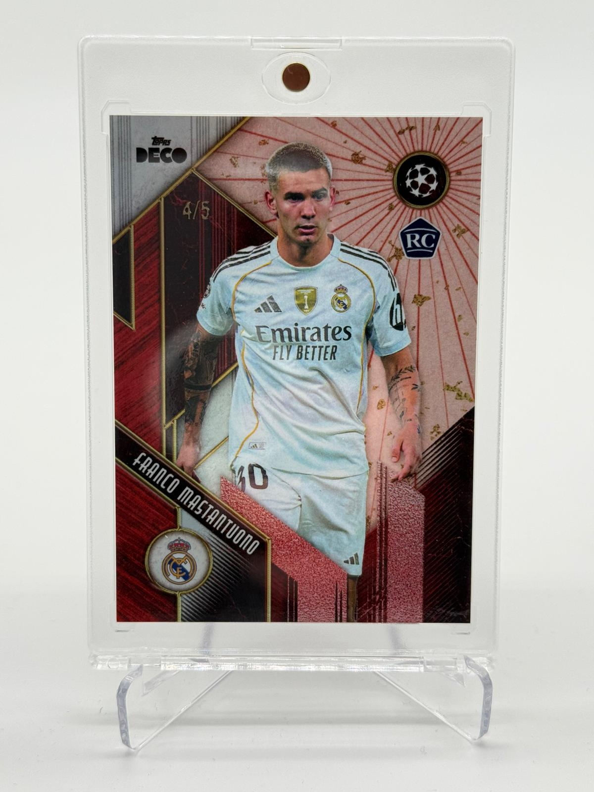 2025 Topps Deco Franco Mastantuono RC 4/5
