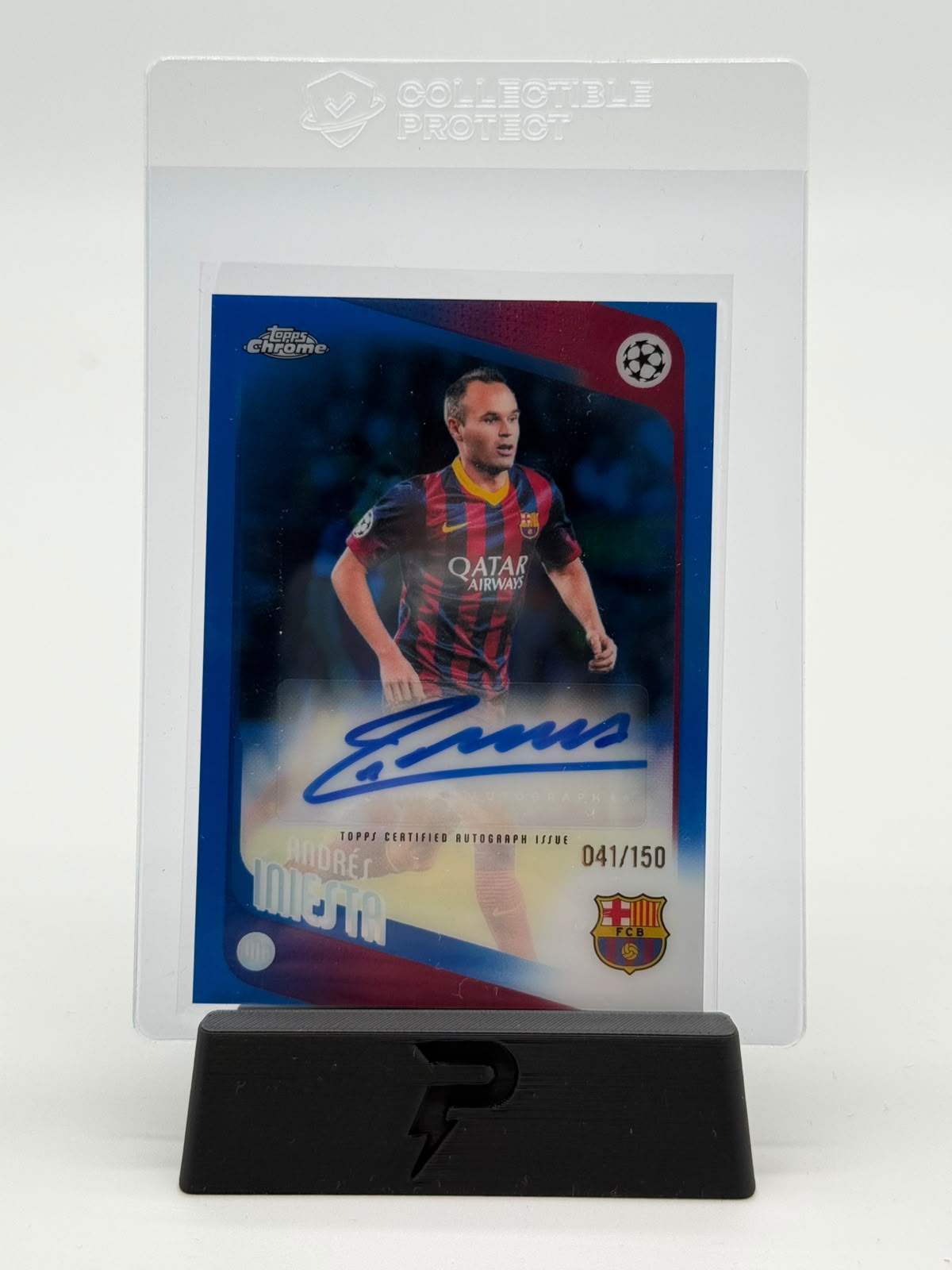 2026 Topps Chrome UCL Andres Iniesta Auto 041/150