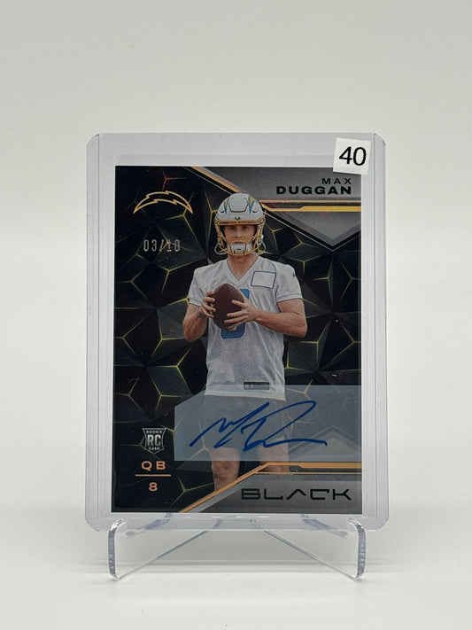 2023 Panini Black - Max Duggan Auto /10