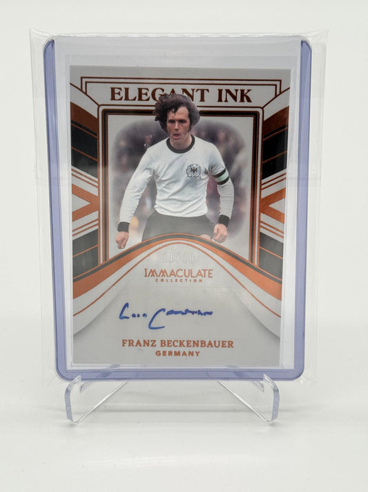 2023-24 Panini Immaculate Franz Beckenbauer Elegant Ink Auto 11/20