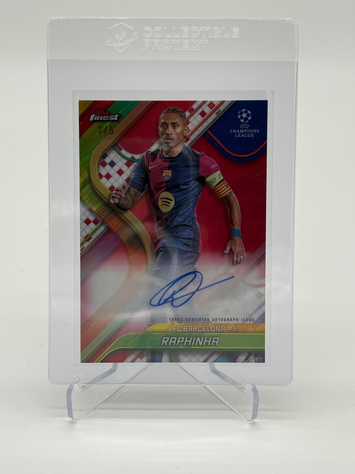 2024-25 Topps Finest UCC Raphinha Auto /5