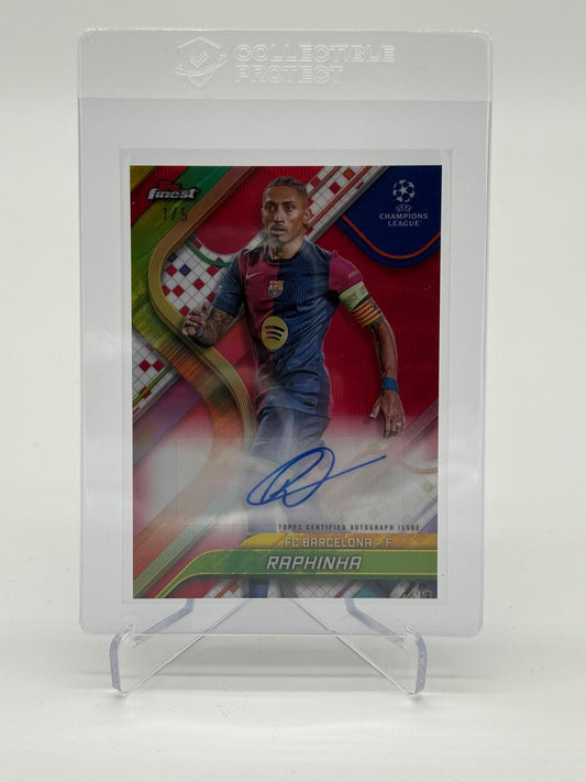 2024-25 Topps Finest UCC Raphinha Auto /5