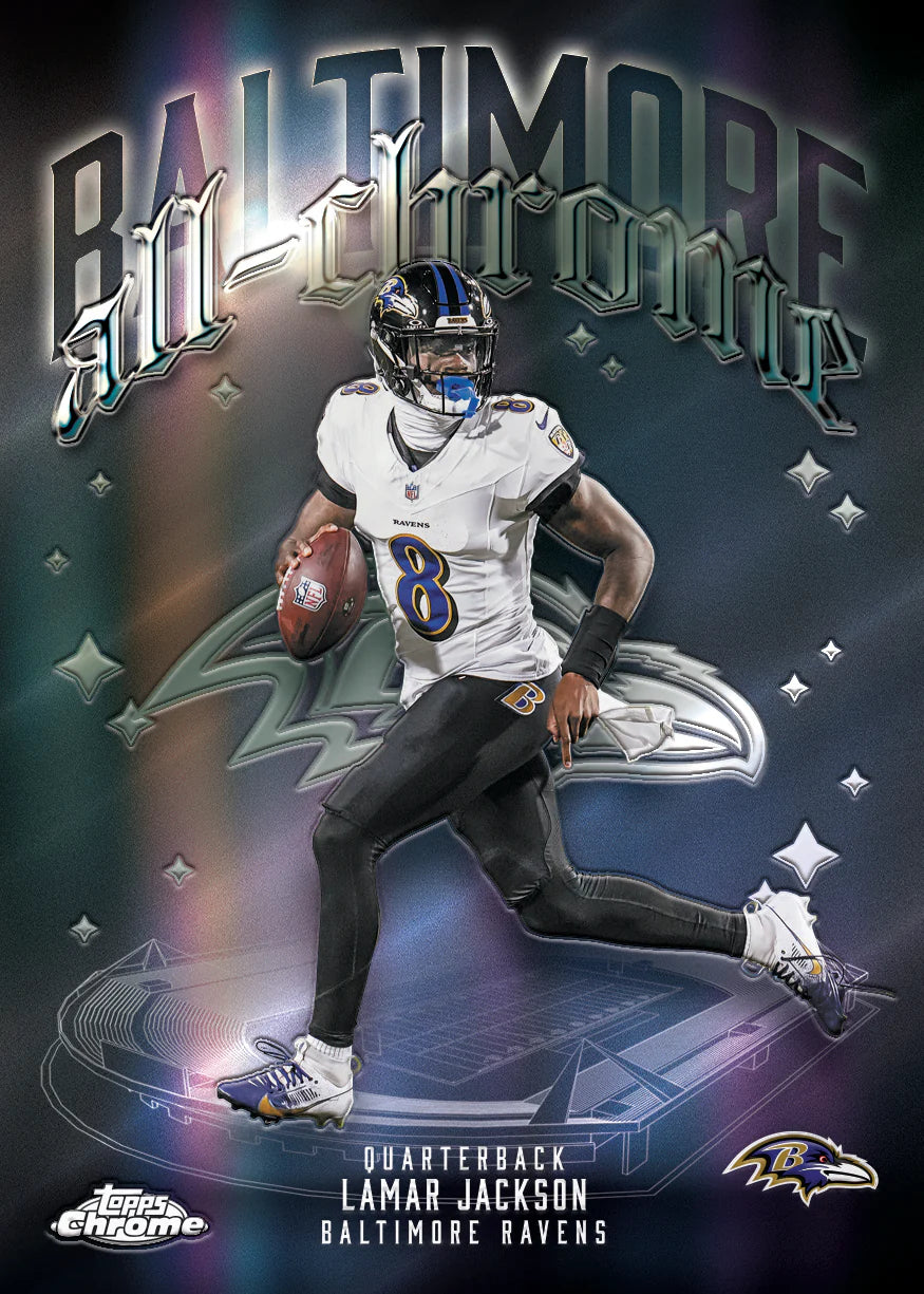 2025 Topps Chrome Football Value Box (SEALED)