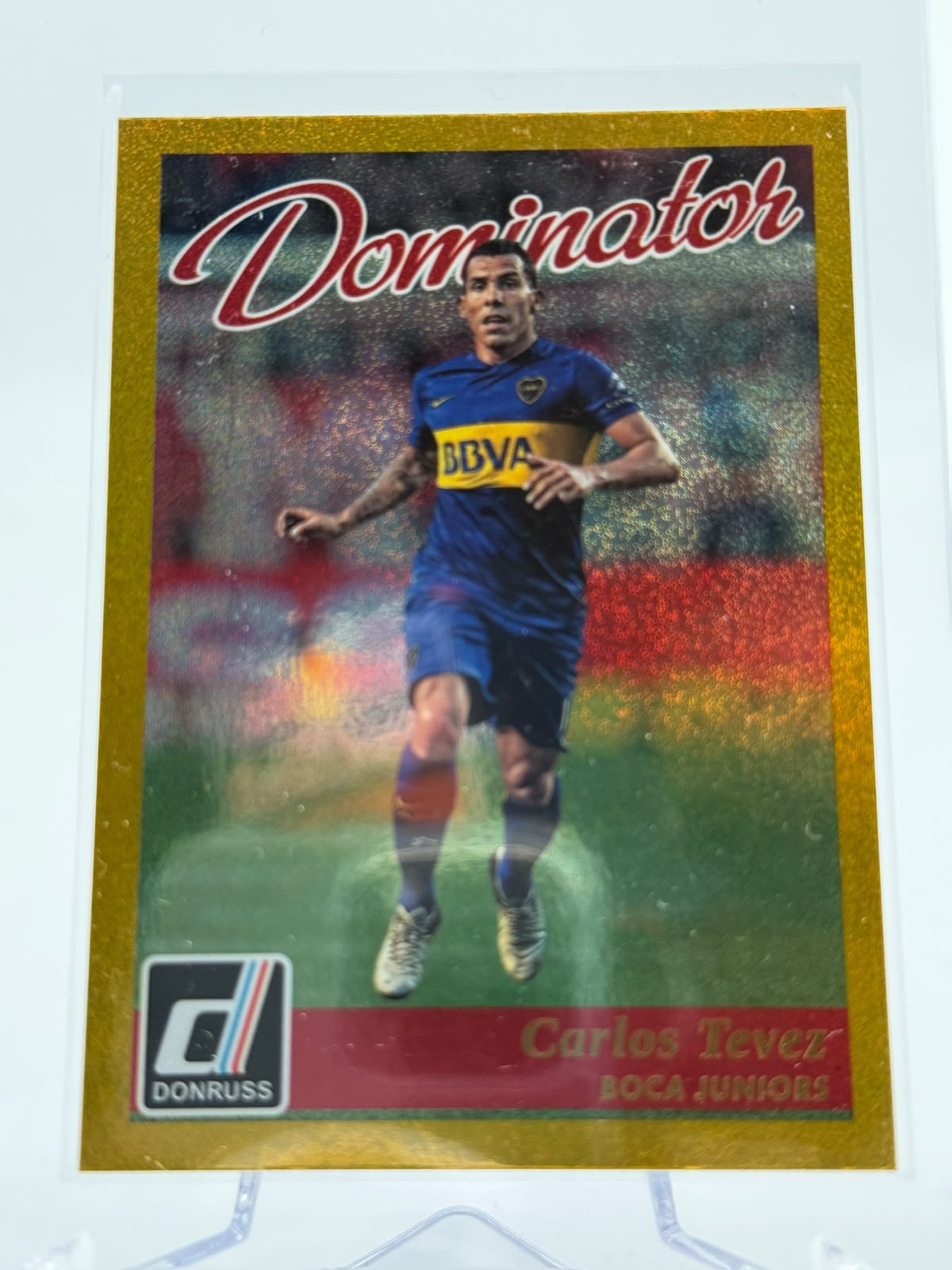 2016-17 Panini Donruss Carlos Tevez Dominators Gold