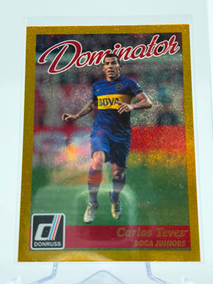 2016-17 Panini Donruss Carlos Tevez Dominators Gold