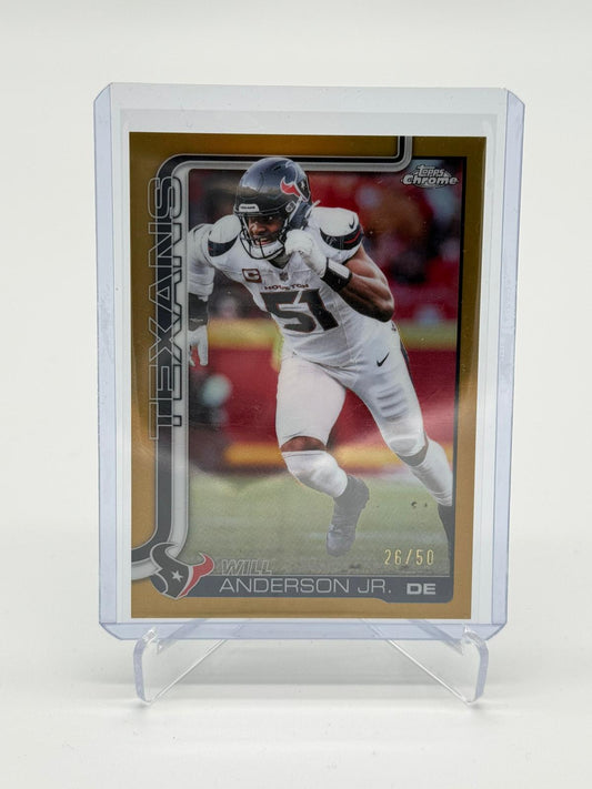 2025 Topps Chrome Will Anderson Jr. 26/50