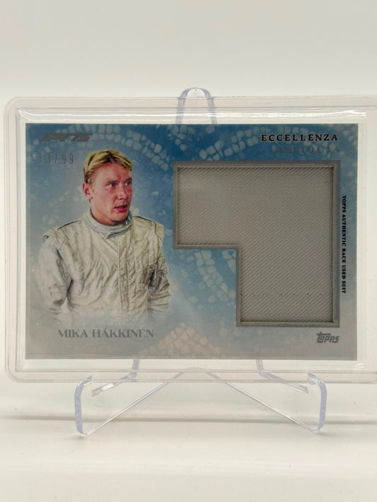 2025 Topps Eccellenza Mika Häkkinen Relic 13/99