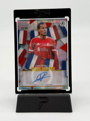 2026 Topps Chrome UEFA Global Attraction Virgil van Dijk Auto 83/99