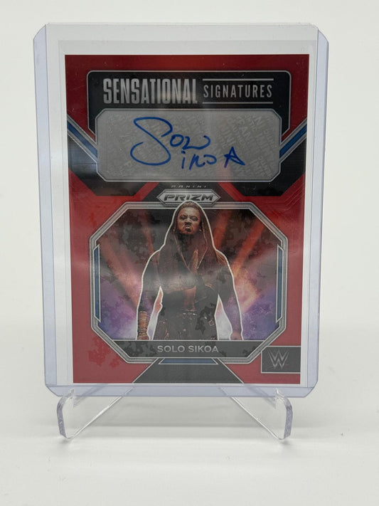 2023 Panini Prizm WWE Solo Sikoa Sensational Signatures 84/99