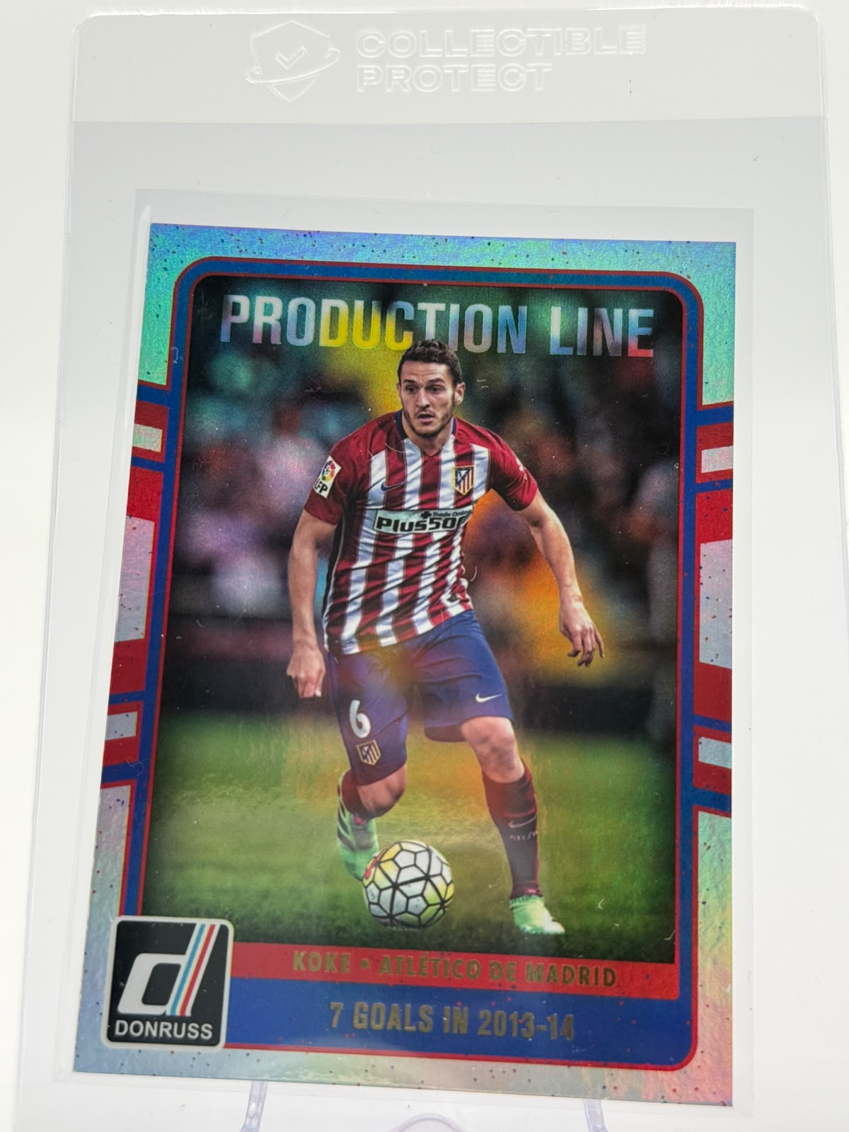 2016-17 Panini Donruss Koke Production Line Silver