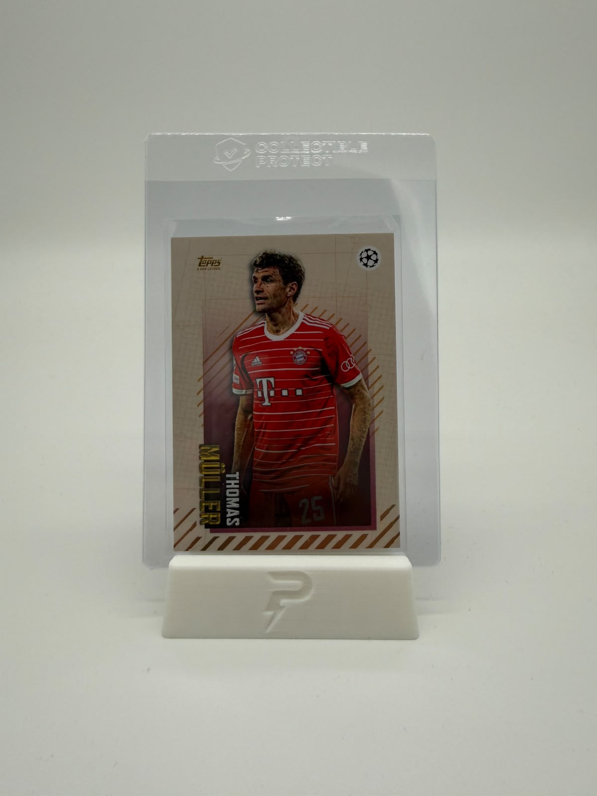 PUSHDICH Tradingcard Stand  Weiss