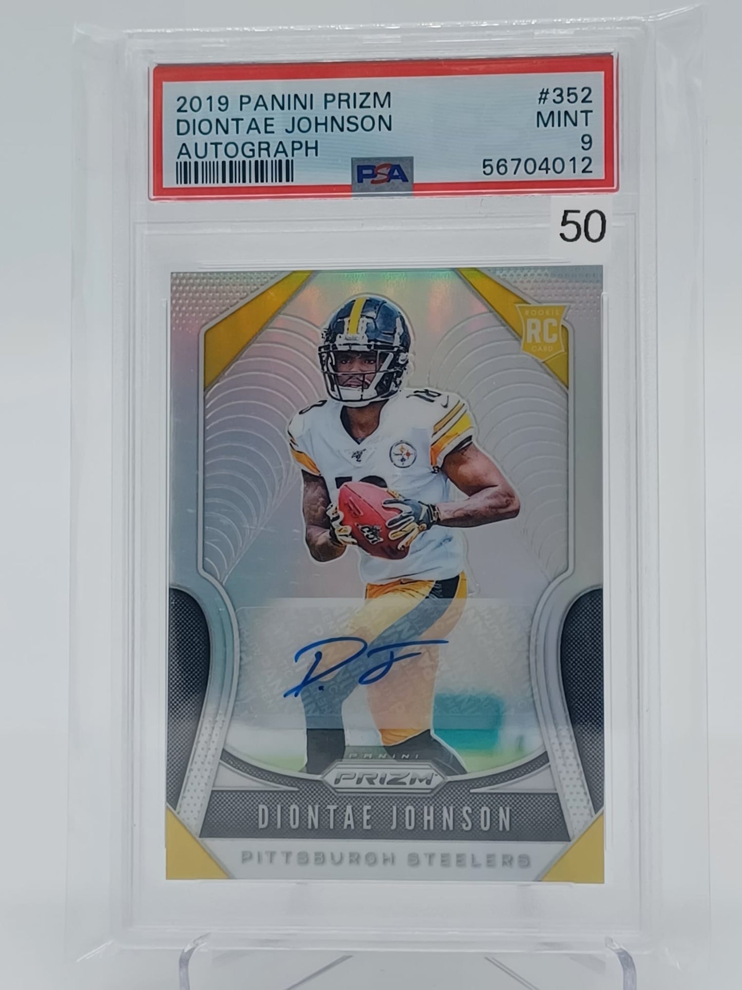 2019 Panini Prizm - Diontae Johnson Auto PSA9