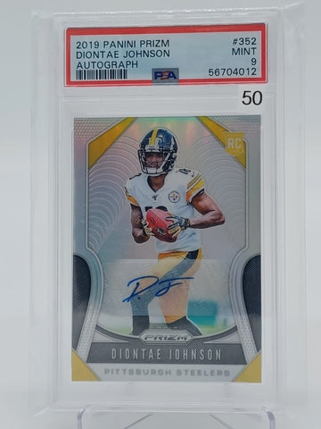 2019 Panini Prizm - Diontae Johnson Auto PSA9