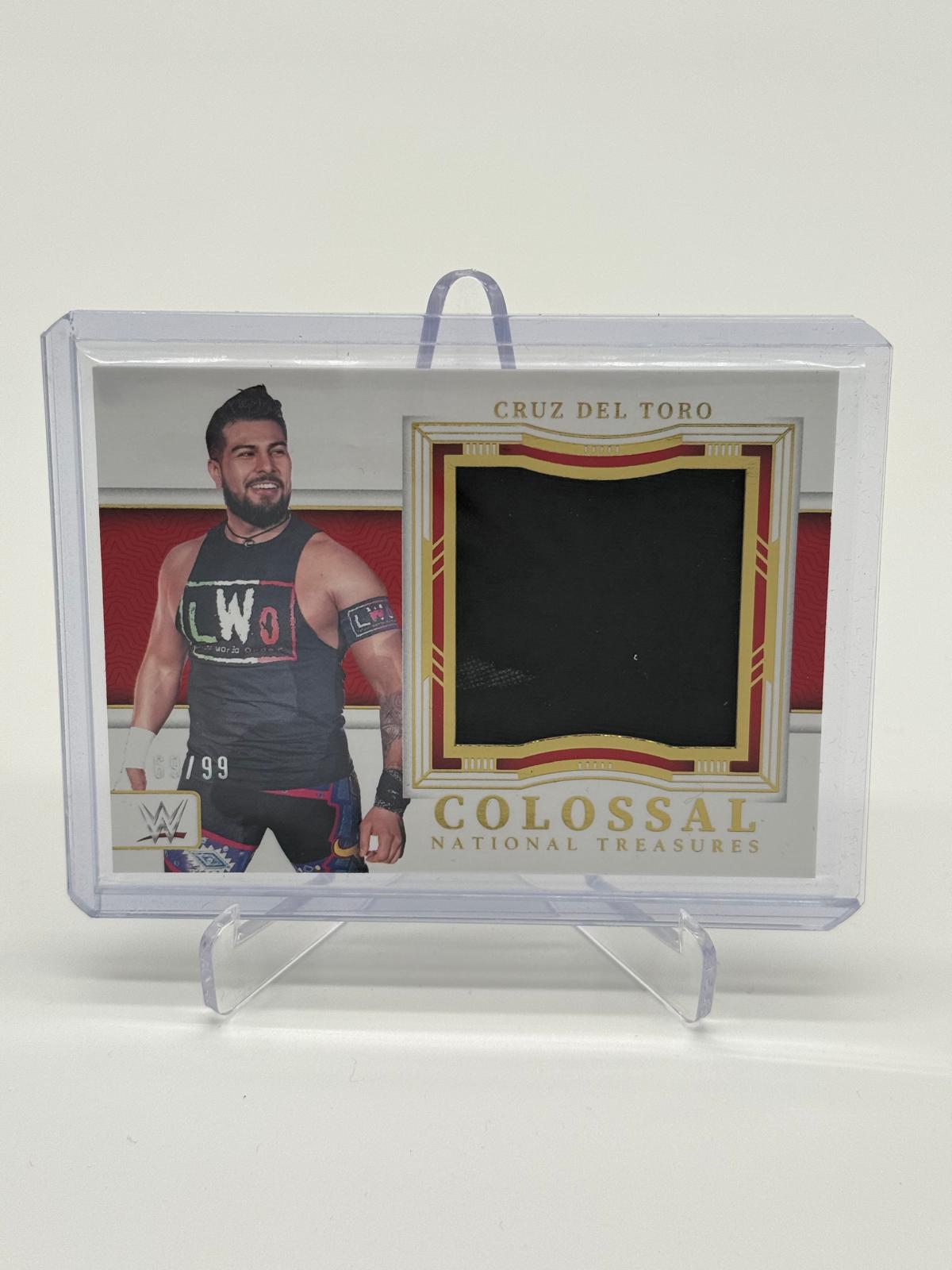 2024 Panini National Treasures WWE Cruz Del Toro Colossal Materials /99