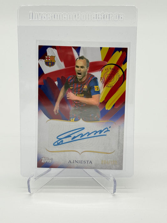 2024-25 Topps 125 Years Anniversary FC Barcelona Andres Iniesta Auto /125