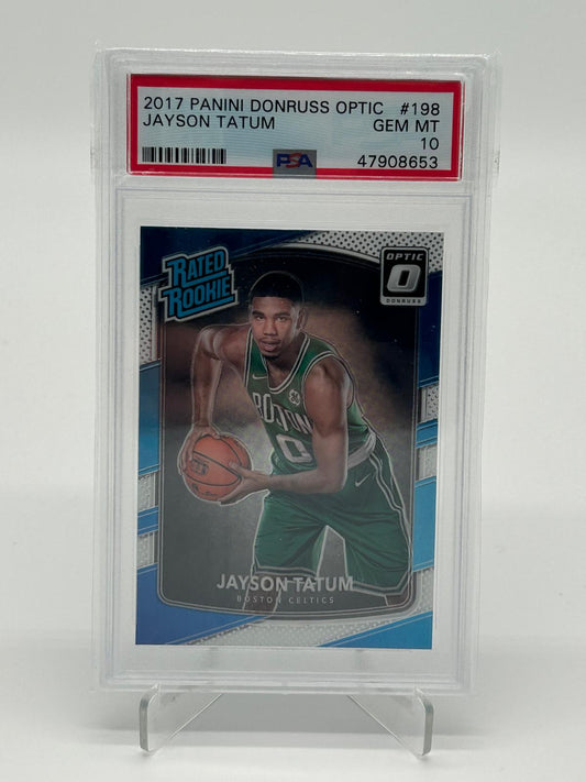 2017 Panini Donruss Optic Jayson Tatum Rated Rookie PSA 10