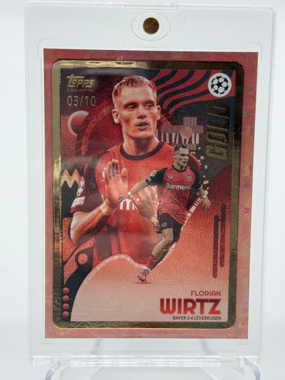 2024 Topps Gold Florian Wirtz Rainbow 1/1-3/5-03/10-12/25-39/49-62/75