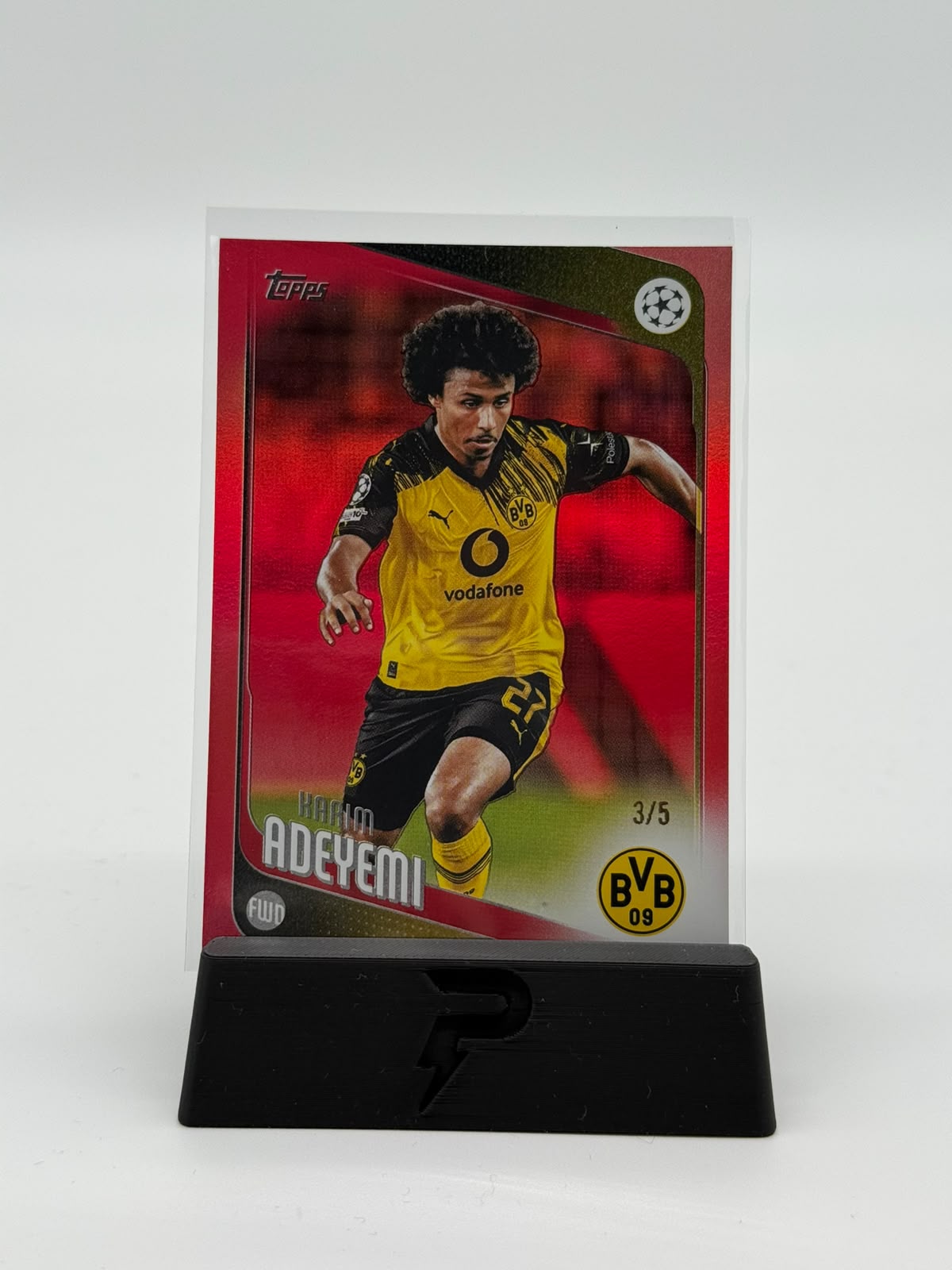 2025-26 Topps UCC Flagship Karim Adeyemi 3/5 Red