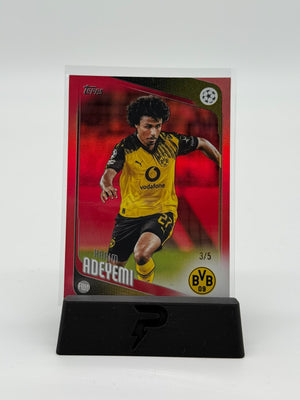 2025-26 Topps UCC Flagship Karim Adeyemi 3/5 Red