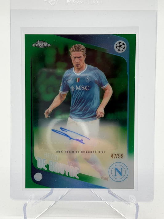 2026 Topps Chrome UCC Kevin De Bruyne Autogramm 47/99