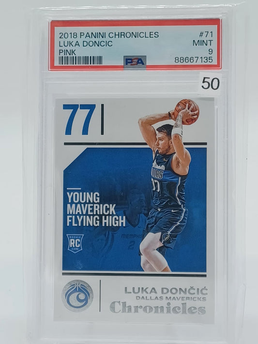 2018 Panini Chronicles Luka Doncic RC PSA9