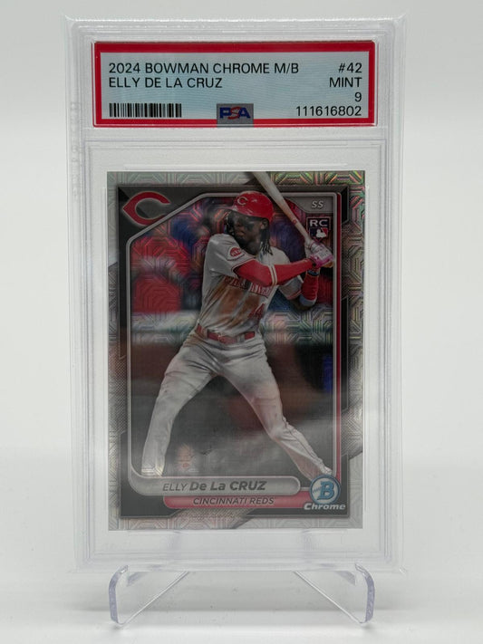 2024 Topps Bowman Chrome M/B Elly De La Cruz RC PSA 9