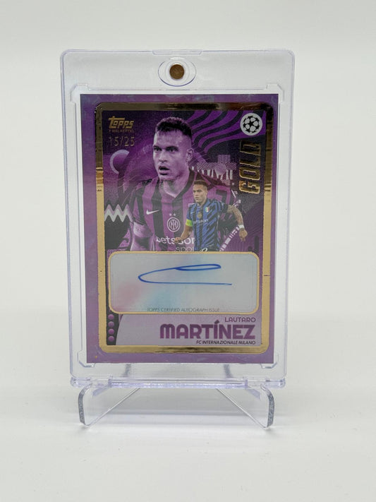 2024 Topps Gold Lautaro Martinez Auto /25 Purple