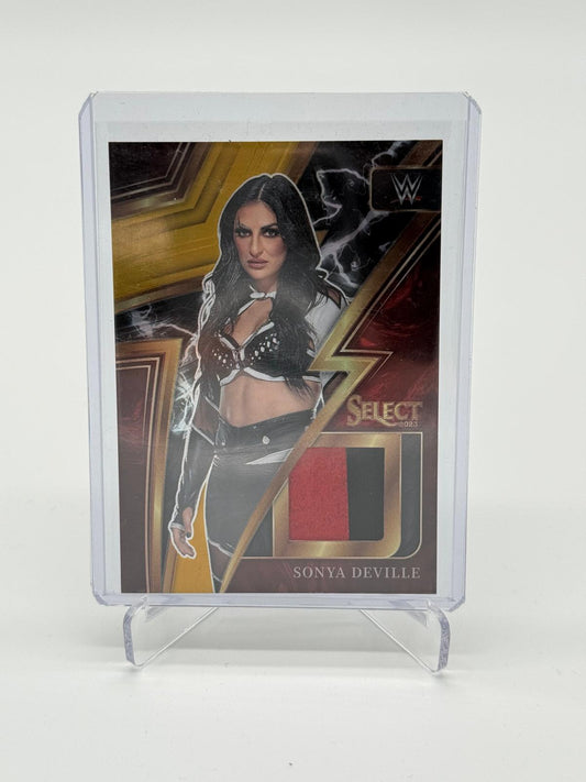 2023 Panini Select WWE Sonya Deville Sparks Superstar Worn/Used Material Relic 03/10