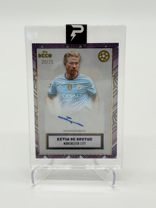 2023-24 Topps Deco Kevin De Bruyne Auto /25 Purple