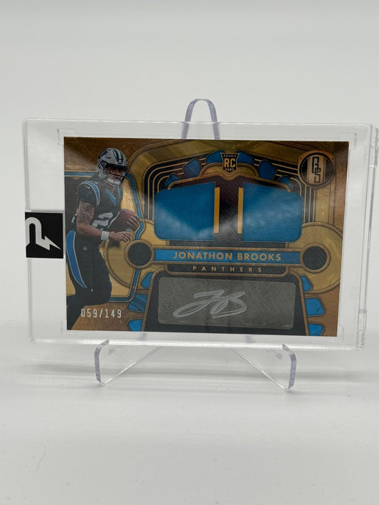 2024 Panini Gold Standard Jonathon Brooks RC Patch/Auto 059/149