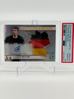 2023 Topps Pristine Euro 24 Thomas Müller Auto 031/199 PSA10