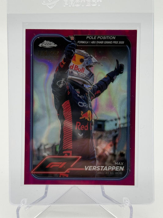 2024 Topps Chrome Formel 1 Max Verstappen Purple Lava 126/225